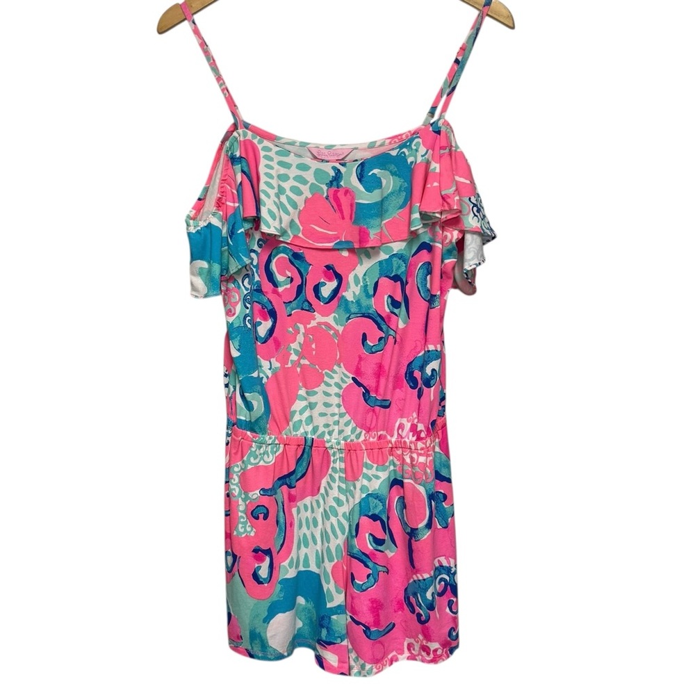 Lilly Pulitzer Size Medium Romper in Coral Reef